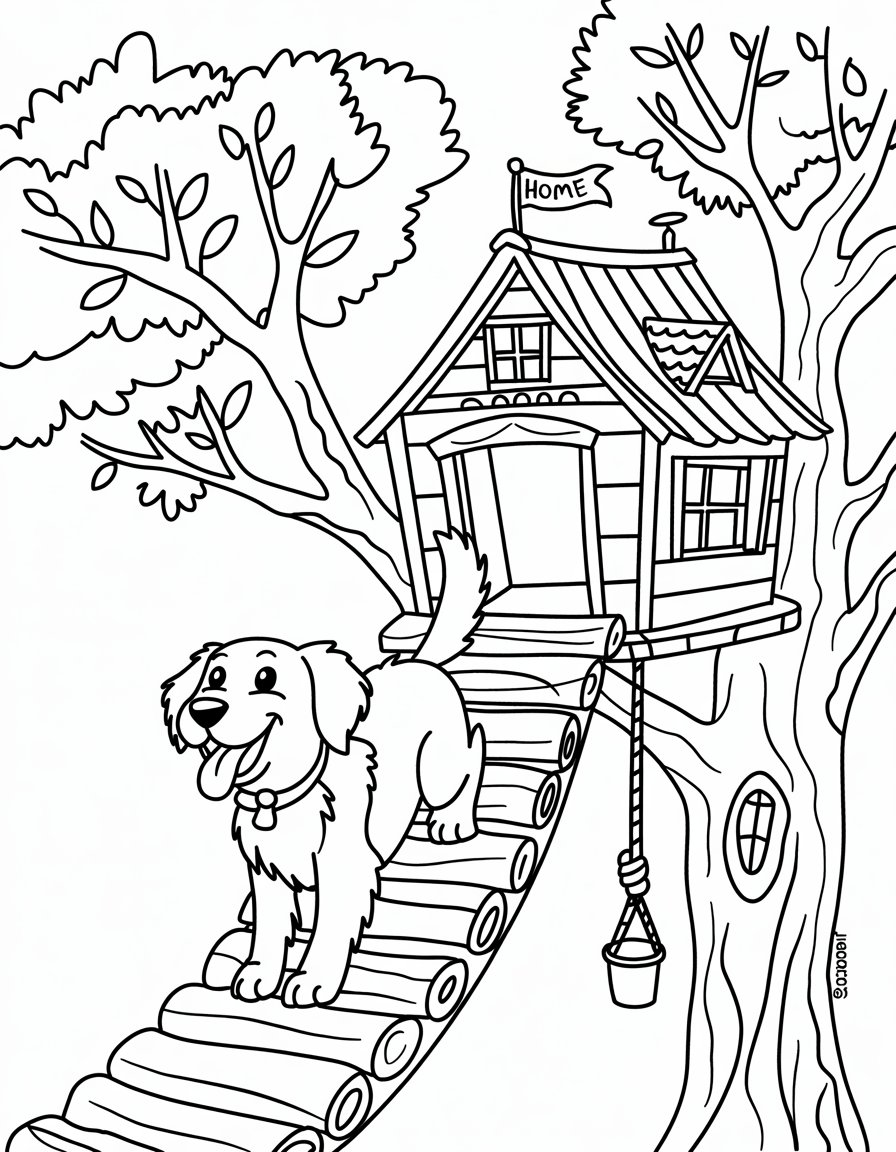 Tree House for Dogs